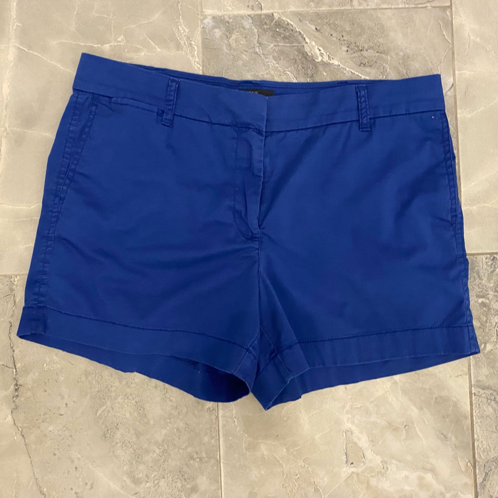 J Crew Chino Shorts in Royal Blue Size 10